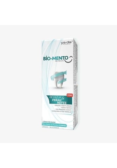 Bio-mento Ağız Kokusunu Önleyen Beyazlatıcı Florürsüz Diş Macunu, 75 Ml