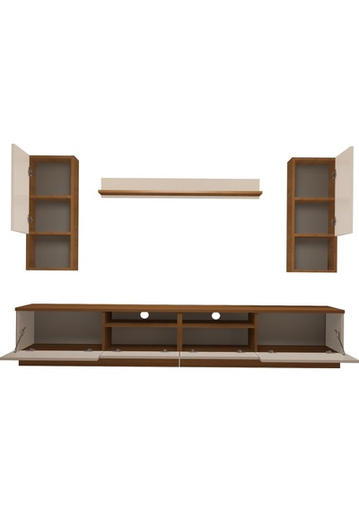 Decoraktiv Trendstyle 5220da Slm Tv Ünitesi Tv Sehpası - Ceviz Beyaz Ahşap - Beyaz Decoraktiv Trendstyle 5220da Slm Tv Ünitesi Tv Sehpası - Ceviz Beyaz Ahşap - Beyaz