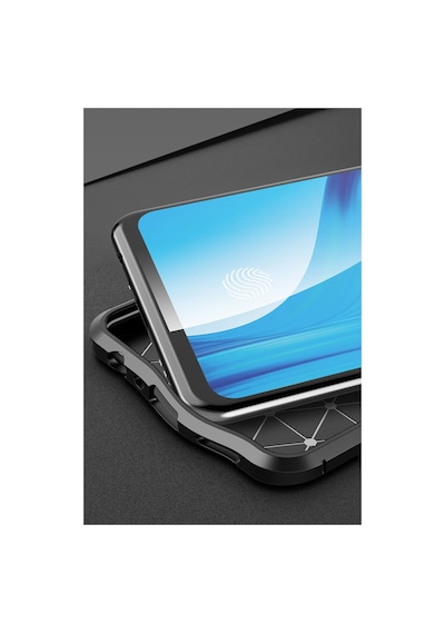 Oppo Reno 4 Lite Uyumlu Kılıf Auto Focus Kapak - Kırmızı