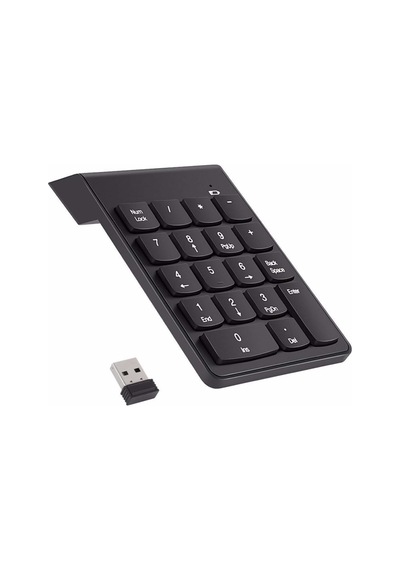 Usb Numpad Keypad Kablosuz Numerik Klavye Usb Numaratör Tuş Black