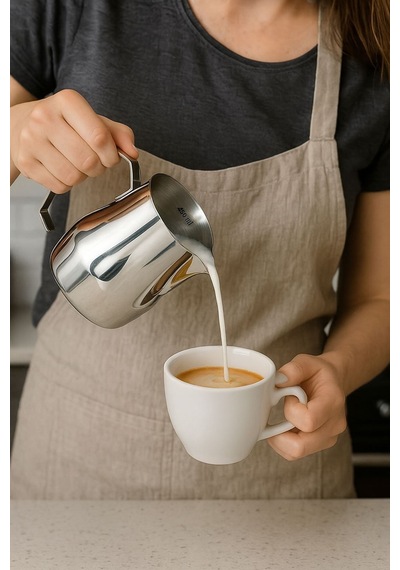 Çelik 500 Ml Kahve Süt Köpürtme Potu Sütlük Pitcher Mt191