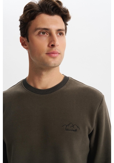 AR-MA Arma Erkek Regular Fit Örme Selanik Sweatshirt %65 Pamuk %35 Polyester, Karbon Fırçalı, Basic Bisiklet Yaka K30124698902 Haki AR-MA Arma Erkek Regular Fit Örme Selanik Sweatshirt %65 Pamuk %35 Polyester, Karbon Fırçalı, Basic Bisiklet Yaka K30124698902 Haki