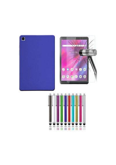 Samsung Galaxy Tab A 2019 Sm-t297 Silikon Tablet Kılıfı + Nano Ekran Koruyucu + Kalem Arka Kapak
