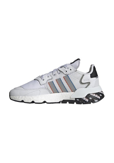 Adidas Nite Jogger Erkek Spor Ayakkabı Beyaz Mavi Erkek Beyaz