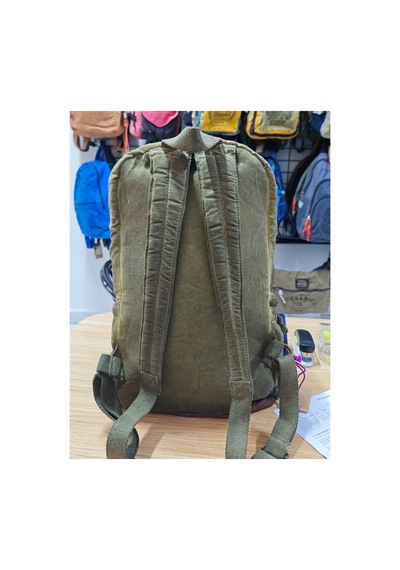 Old Cotton Leone Bag Oil Sırt Çantası Haki