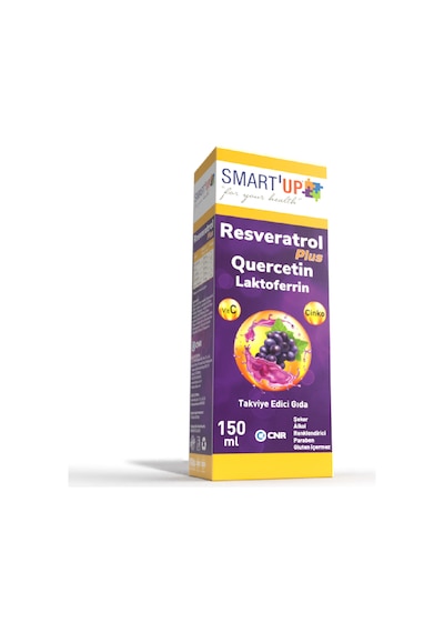 Smart Up Resveratrol Plus Quercetin Laktoferrin Takviye Edici Gıda 150 ML