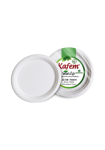 Kafem Ekolojik Karton Tabak 22 CM 25 li x 40 Paket (Koli)
