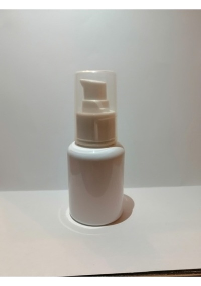 60ml Mat Beyaz Plastik Şişe+serum Pompalı,tombul Şişe,boş Şişe,medikal Şişe,50 Adet