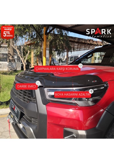 Toyota Hilux 2021- Yılı Ve Sonrası Uyumlu Yarasa Kaput Rüzgarlığı