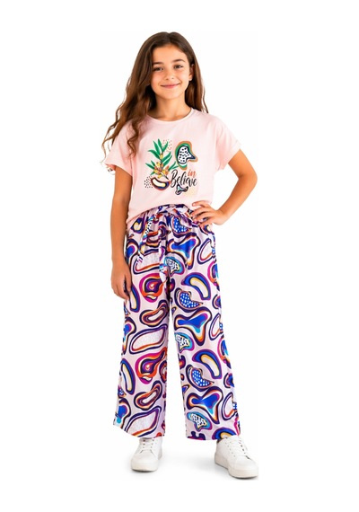 İrem Çocuk Giyim Kız Çocuk Belive Yazı Desenli Kısa Crop Tişörtlü Bol Paça Model Pantolon Oversize Pudra Renk Takım Pudra İrem Çocuk Giyim Kız Çocuk Belive Yazı Desenli Kısa Crop Tişörtlü Bol Paça Model Pantolon Oversize Pudra Renk Takım Pudra