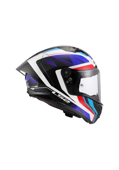 Ls2 Thunder Karbon Gp Aero Raute Kapalı Kask Mavi - Kırmızı