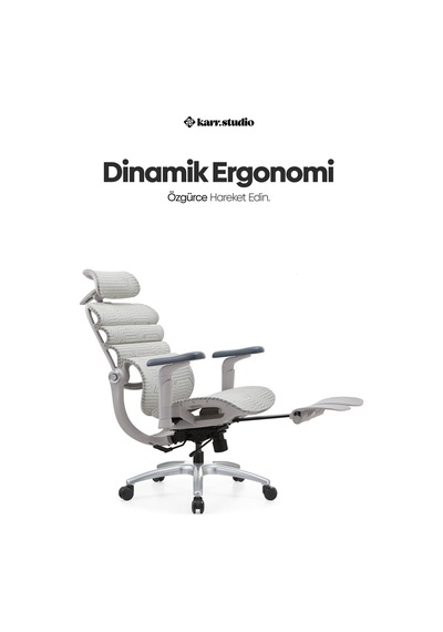 Rosso Ergonomik Çalışma Koltuğu - Beyaz