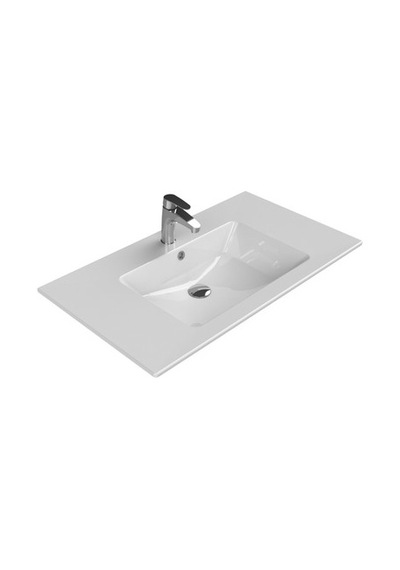 Etajerli 81 Cm Lavabo, Şık Tasarım 508 Yeşil