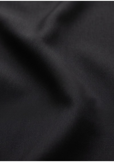 Ramsey Siyah Düz Modern Fit %100 Yün Takım Elbise