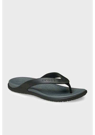 Crocs Coast Flip Logolu Parmak Arası Terlik Erkek Terlik 212035-0dd Antrasit