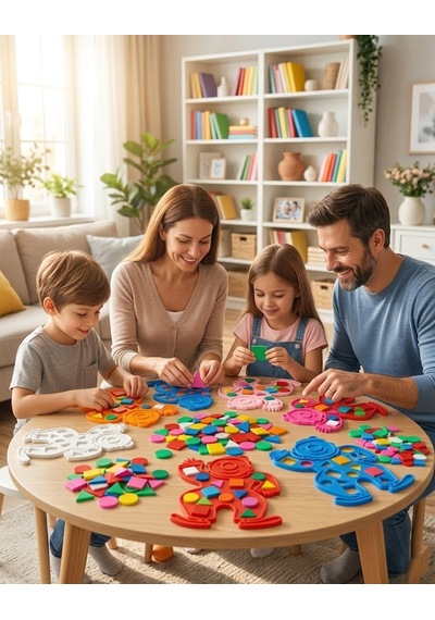 Eğitici Geometrik Şekiller - Renkli Şekil Eşleştirme - Zeka Geliştirici Çocuk Puzzle - Sarı