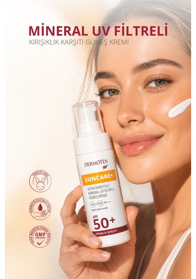 Kırışıklık, Yaşlanma Karşıtı Güneş Kremi Suncare+ Spf 50+ Faktör Anti Aging Güneş Kremi 50ml