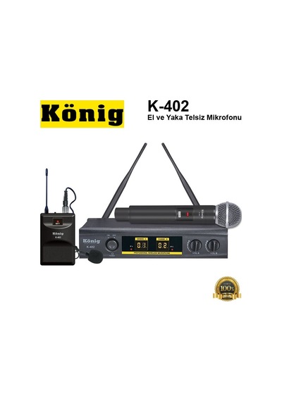 König K-402 El ve Yaka Telsiz Mikrofonu