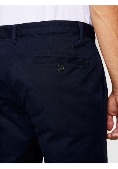 Sisley Esnek Slim Fit Chino Pantolon Erkek Lacivert Pantolon - 323a4jgcsf03e