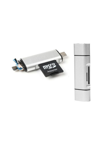 3in1 Taşınabilir Type C Usb Kart Okuyucu Mikro Sd Kart Çevirici Dönüştürücü Adaptör
