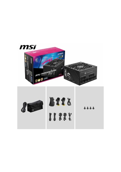 Mpg A1250gs Pcıe5 1250w 80+ Gold Atx 3.1 Pcıe 5.1 2x 12v-2x6 Power Supply