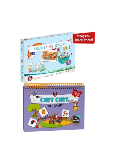 2 Yaş Dikkat Seti Ve 12-24 Ay Cırt Cırtlı Ikili Paket