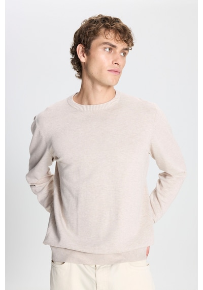 AC&Co / Altınyıldız Classics Erkek Bej Melanj Standart Fit Normal Kesim Bisiklet Yaka Triko Kazak Bej Melanj AC&Co / Altınyıldız Classics Erkek Bej Melanj Standart Fit Normal Kesim Bisiklet Yaka Triko Kazak Bej Melanj
