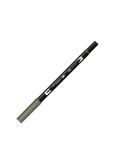 Tombow Dual Brush Pen Fırça Uçlu Keçeli Kalem Gri-Yeşil T-228