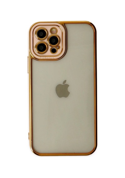 Vaveni İphone 12 Pro Max Kılıf Liva Lens Silikon - Rose Arz