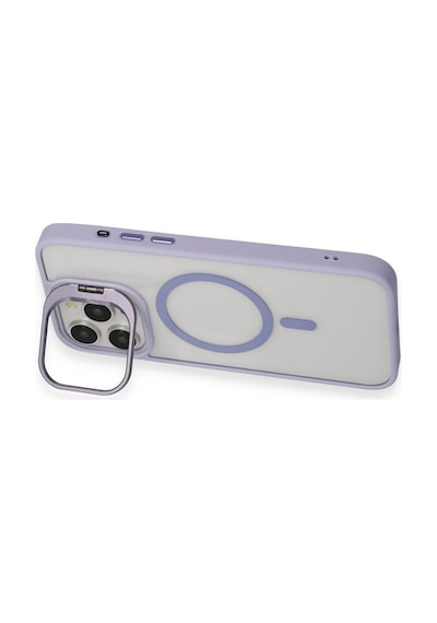 Apple iPhone Uyumlu 14 Pro Kılıf Roblox Lens Magsafe Standlı Kapak - Derin Mor Bz8683140631901