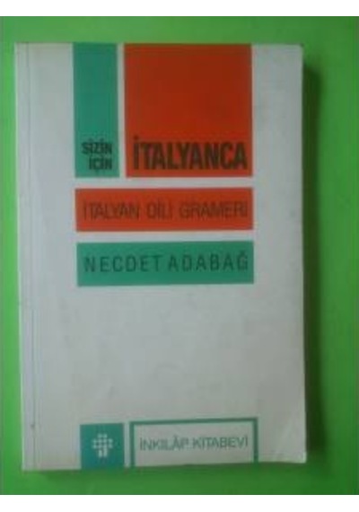 İtalyanca -İtalyan Dili Grameri 1993 Yılı Basım