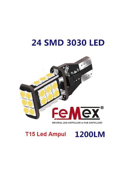 Femex Platinum T15 W16w Led Ampul Geri Vites Ampulu