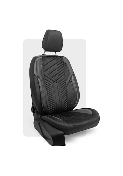 Otexo Panther Taytüyü Ortopedik Destekli Airbag Uyumlu Universal Oto Koltuk Kılıfı Siyah - Siyah