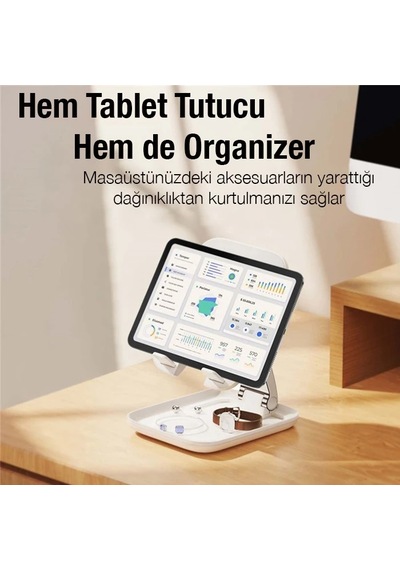 Baseus Seashell Ayarlanabilir Yükseklik Katlanabilir Tablet Standı- 5775