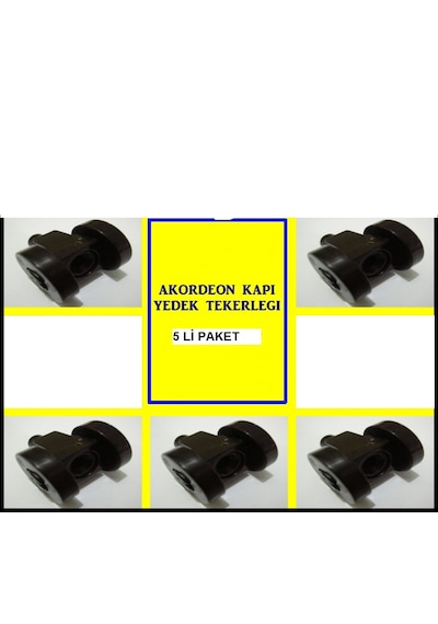 AKORDEON KAPI TEKERLEĞİ 18mm, 5 ADET.