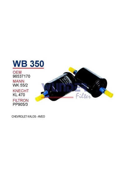 WUNDER WB350 BENZİN FİLTRESİ - CHEVROLET KALOS - AVEO