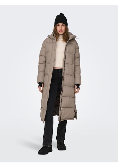 Only Ann Premium Puffer X-long Otw Kadın Kahverengi Kapüşonlu Mont 15287913-GRY Kahverengi Only Ann Premium Puffer X-long Otw Kadın Kahverengi Kapüşonlu Mont 15287913-GRY Kahverengi