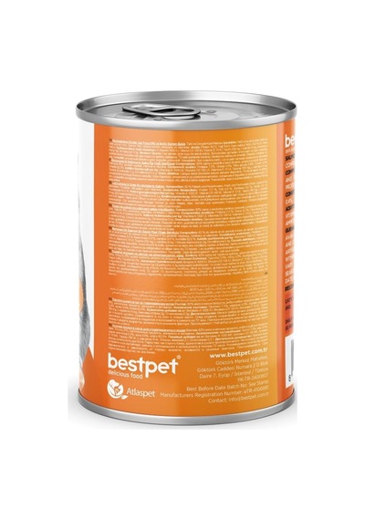 Tr Yetişkin Kediler İçin, Taze Somon Parça Etli Ve Soslu Yaş Mama, 400 G X 12 Adet