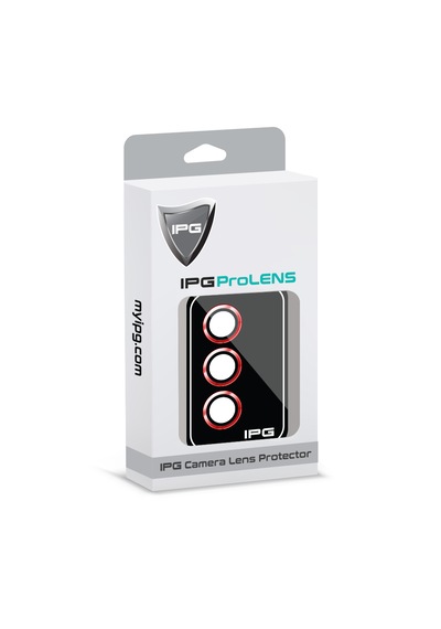 S24 İçin Ipg Prolens Kamera Lens Koruyucu Alüminyum - Kırmızı