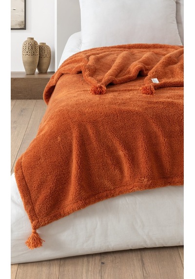 Puffy Wellsoft Battaniye - Kiremit 200x220 Ölçü / Ebat