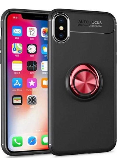 Apple Uyumlu iPhone XR 6.1 Kilif Yüzüklü Tam Korumali Silikon Kapak 417323910