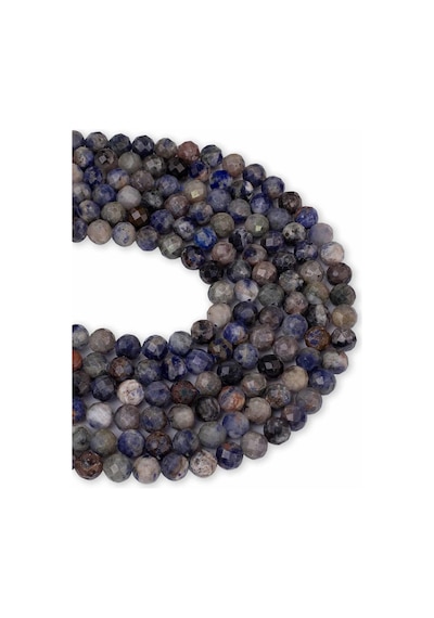 6 Mm Faset Lapis Taşı Dizi Lacivert