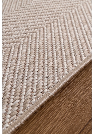 Elit Premium Sisal Jut Halı 1001 -bej Krem Balık Sırtı Desen