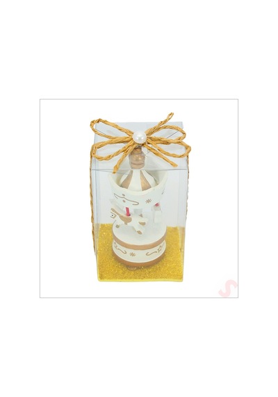 Kutulu Mini Atlı Karınca, 8,5cm X 3,5cm - Altın Süslü