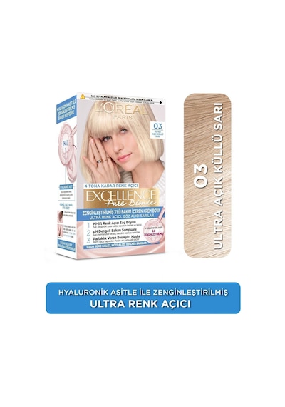Excellence Creme Saç Boyası - 03 Ultra Açık Küllü Sarı