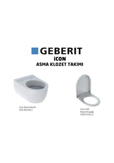 Geberit iCon Soft Asma Klozet Takımı