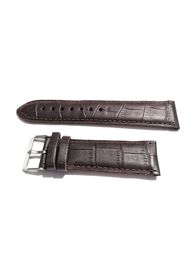 Fado& Her Saate Uyumlu Hakiki Croco Deri Saat Kordonu 22 Mm 296 Kahverengi Kahverengi