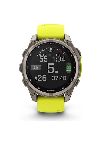 Garmin Fenix 8 - 47 MM Solar Sapphire DLC Titanyum Akıllı Saat (Distribütör Garantili)