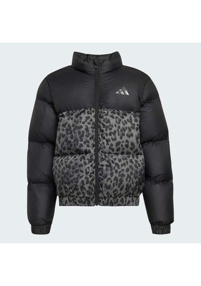 Adidas Synthetic Down Allover Print Çocuk Siyah Mont Kh0202
