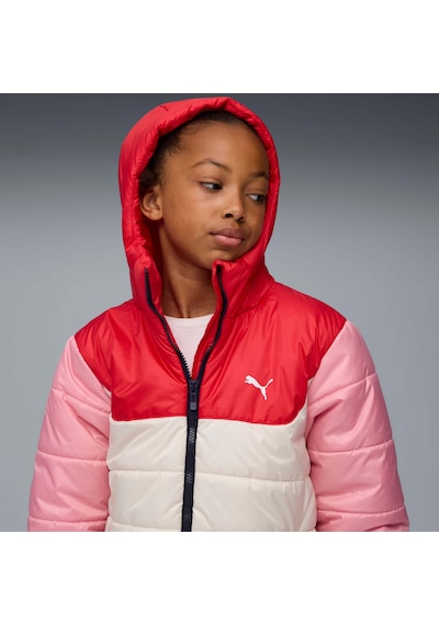 Puma Essentıals Genç Kapüşonlu Mont 685226 87 Beyaz